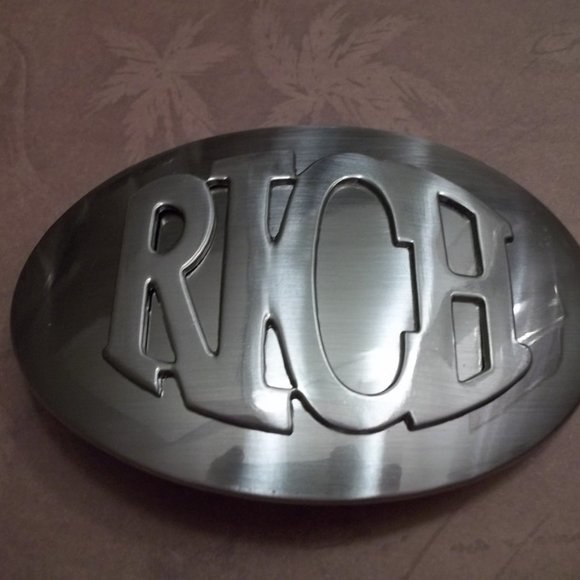 *5/35* "RICH" BELT BUCKLE - Picture 1 of 3